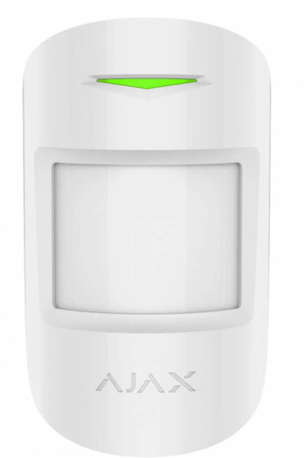 Ajax CombiProtect Wireless PIR with Acoustic Glass Break-White Superior Range