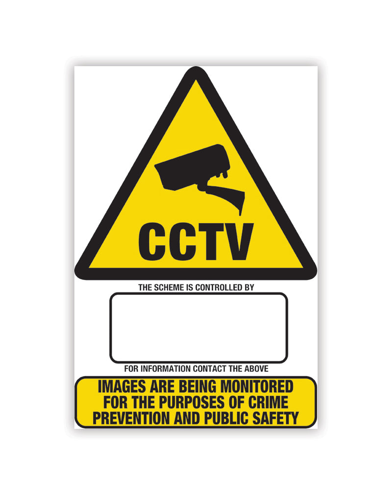 A3 CCTV Sign