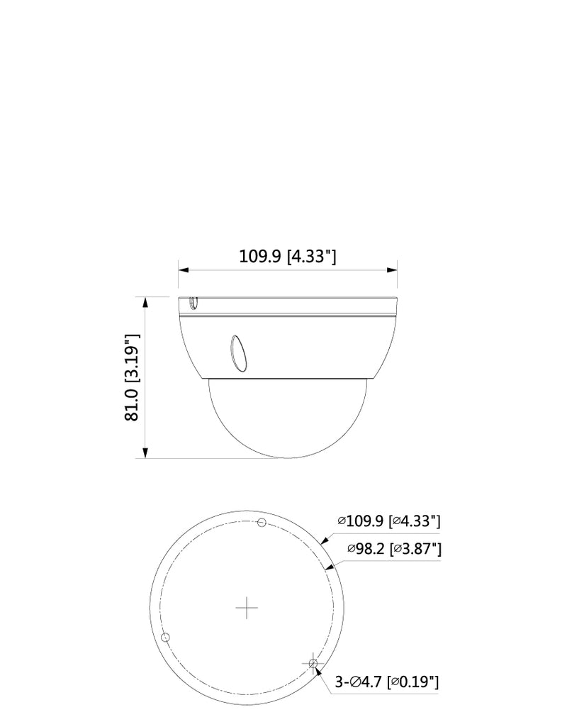 SPRO 5MP 4in1 Fixed Lens Vandal Resistant Dome