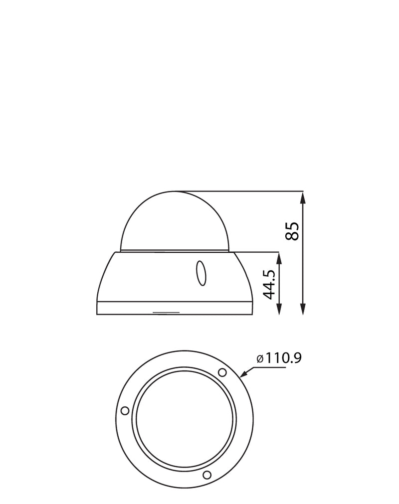 SPRO 4MP IP Fixed Lens Vandal Resistant Dome