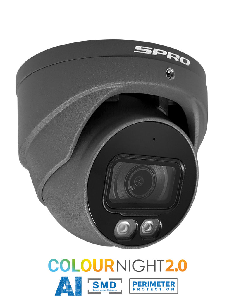 SPRO 8MP IP Smart Dual Illumination Turret with COLOUR NIGHT 2.0