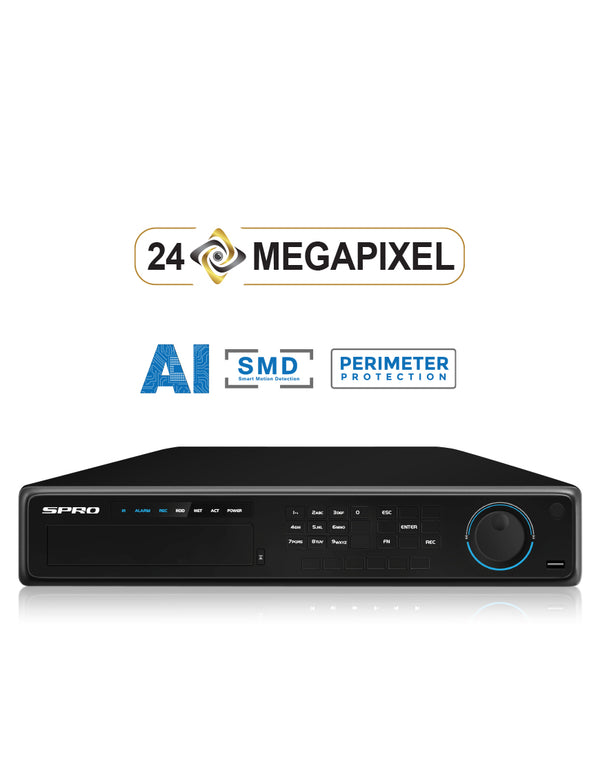 SPRO 32 Channel 24MP IP NVR