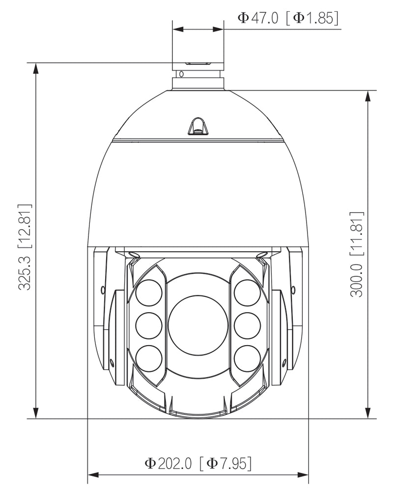 SPRO 4MP IP PTZ with 25x Zoom with Active Deterrence