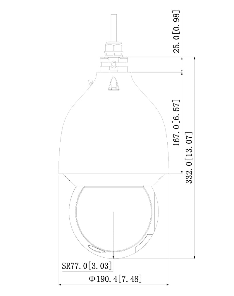 SPRO 12MP IP Motorised Lens Vandal Resistant Dome