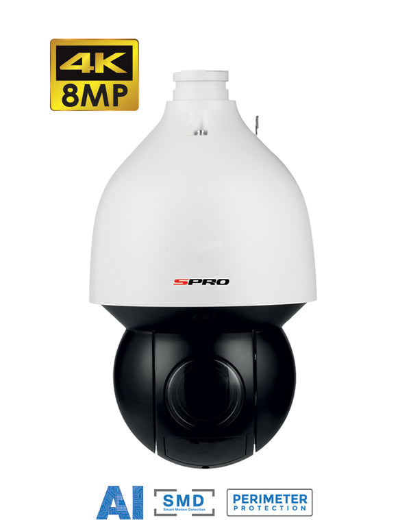 SPRO 12MP IP Motorised Lens Vandal Resistant Dome