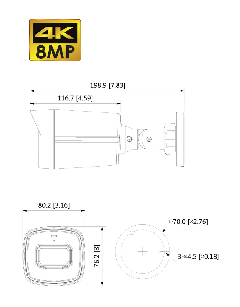 SPRO 8MP 4in1 Fixed Lens Bullet