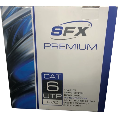 SFX 305 Metre Cat6 Pure Copper Ethernet Cable Grey