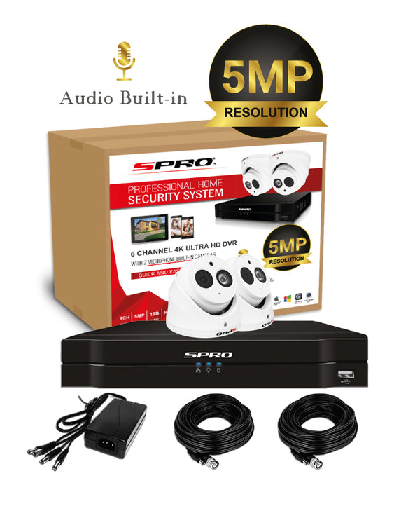 SPRO 5MP 4CH AOC Bundle Kit