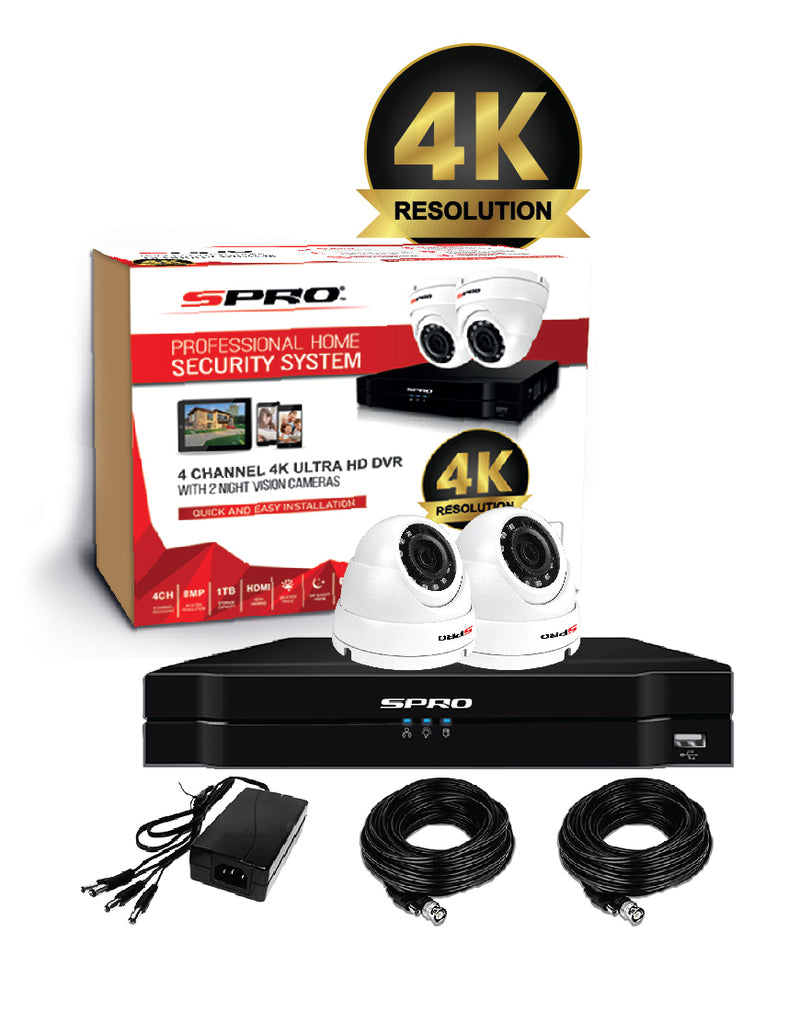 SPRO 4K 8MP 4CH Bundle Kit