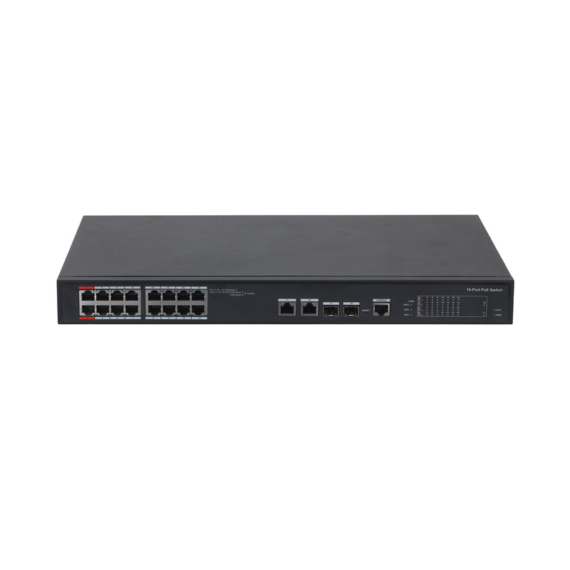 SPRO 16 PORT POE SWITCH WITH 2 UPLINK PORTS