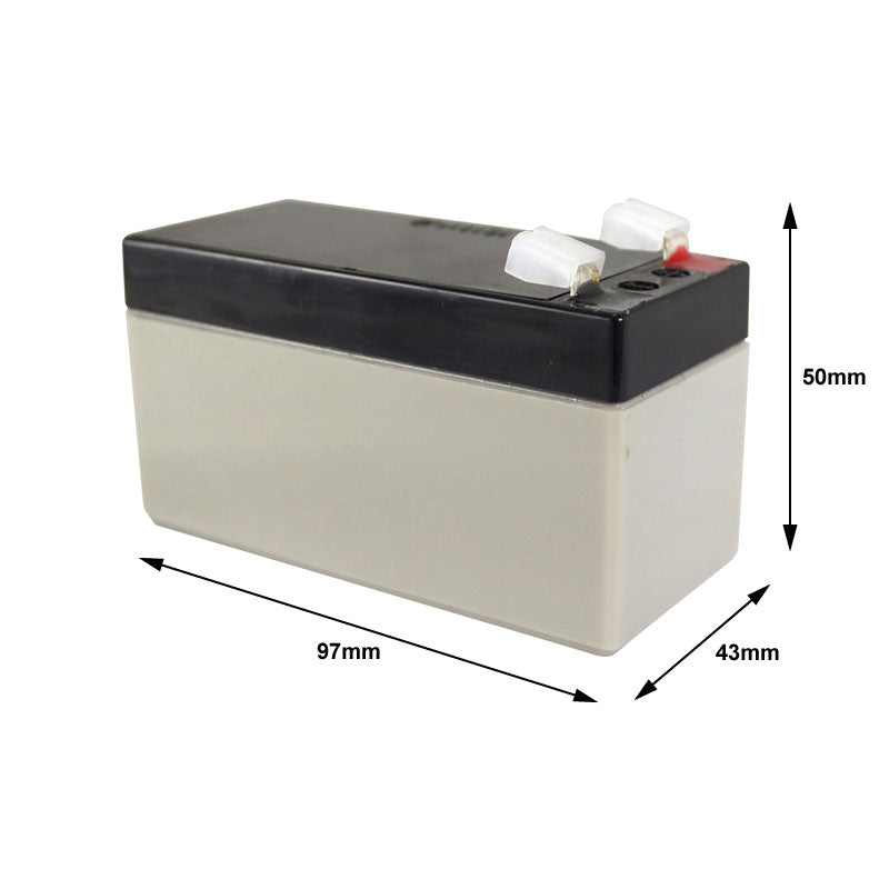 24V 1.2Ah VRLA battery pack (2 x 12V c/w link wire)