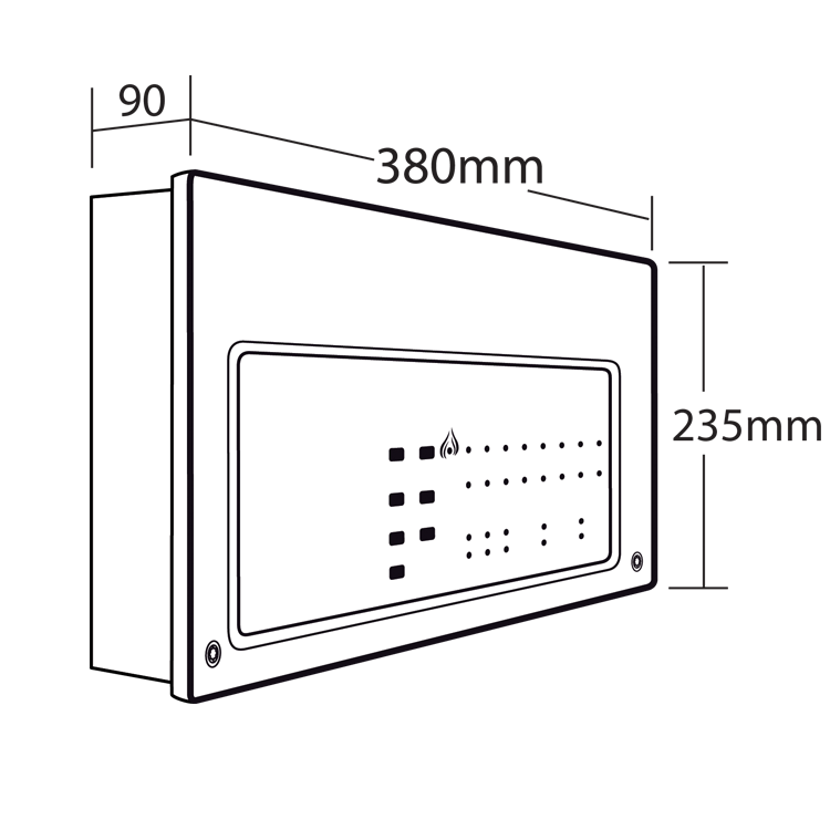 CFP AlarmSense 2 Zone Two-Wire Fire Alarm Panel