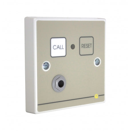 Quantec Addressable Call Point, Button Reset c/w Remote Socket